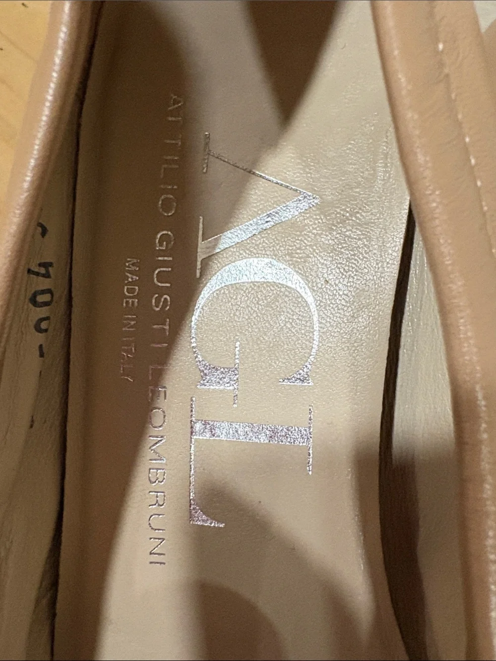 AGL Attilio Giusti Leombruni Beige Leather Wedges Shoes, Size 39